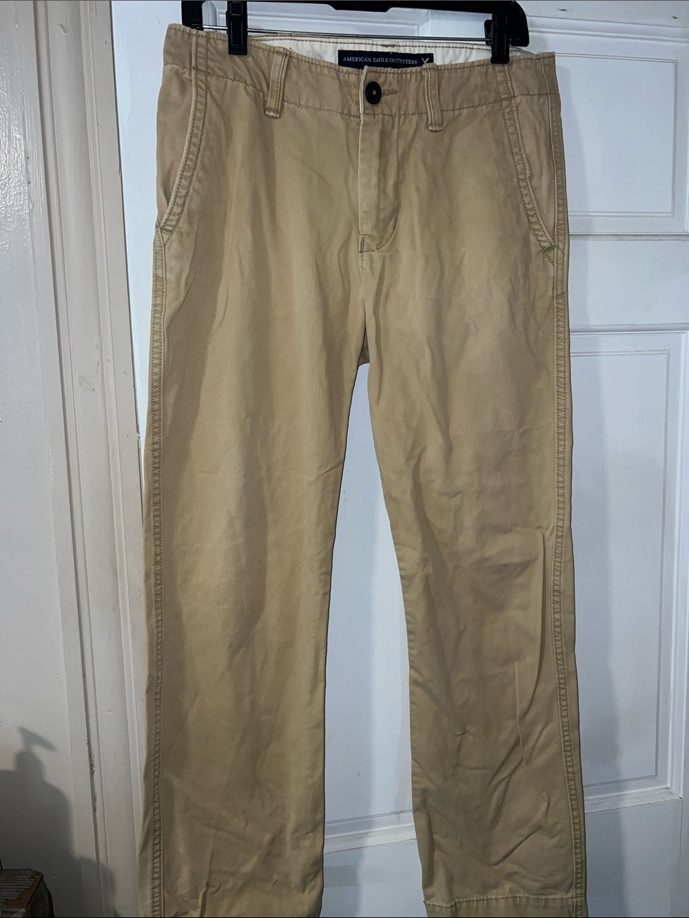 American Eagle Outfitters Men’s Khaki Straight-Leg Chinos